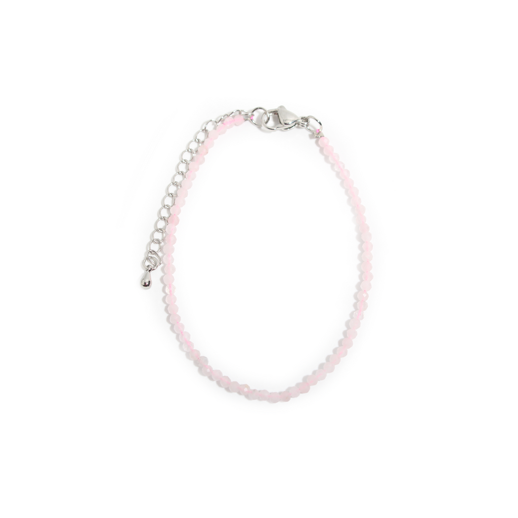 Rosenquarz-Armband - 2-3 mm