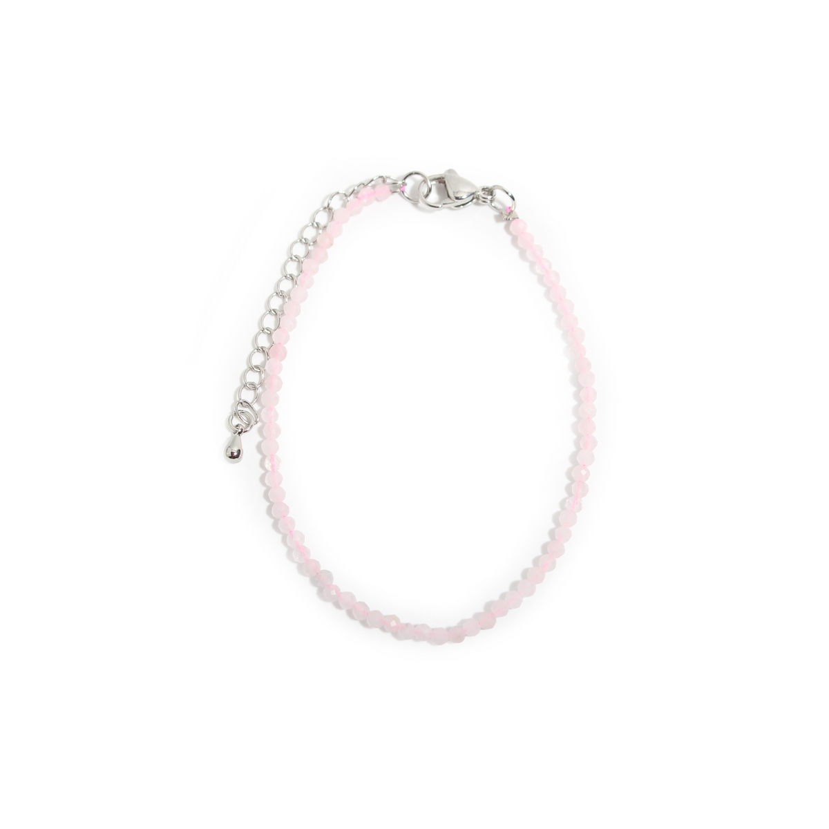 Rosenquarz-Armband - 2-3 mm
