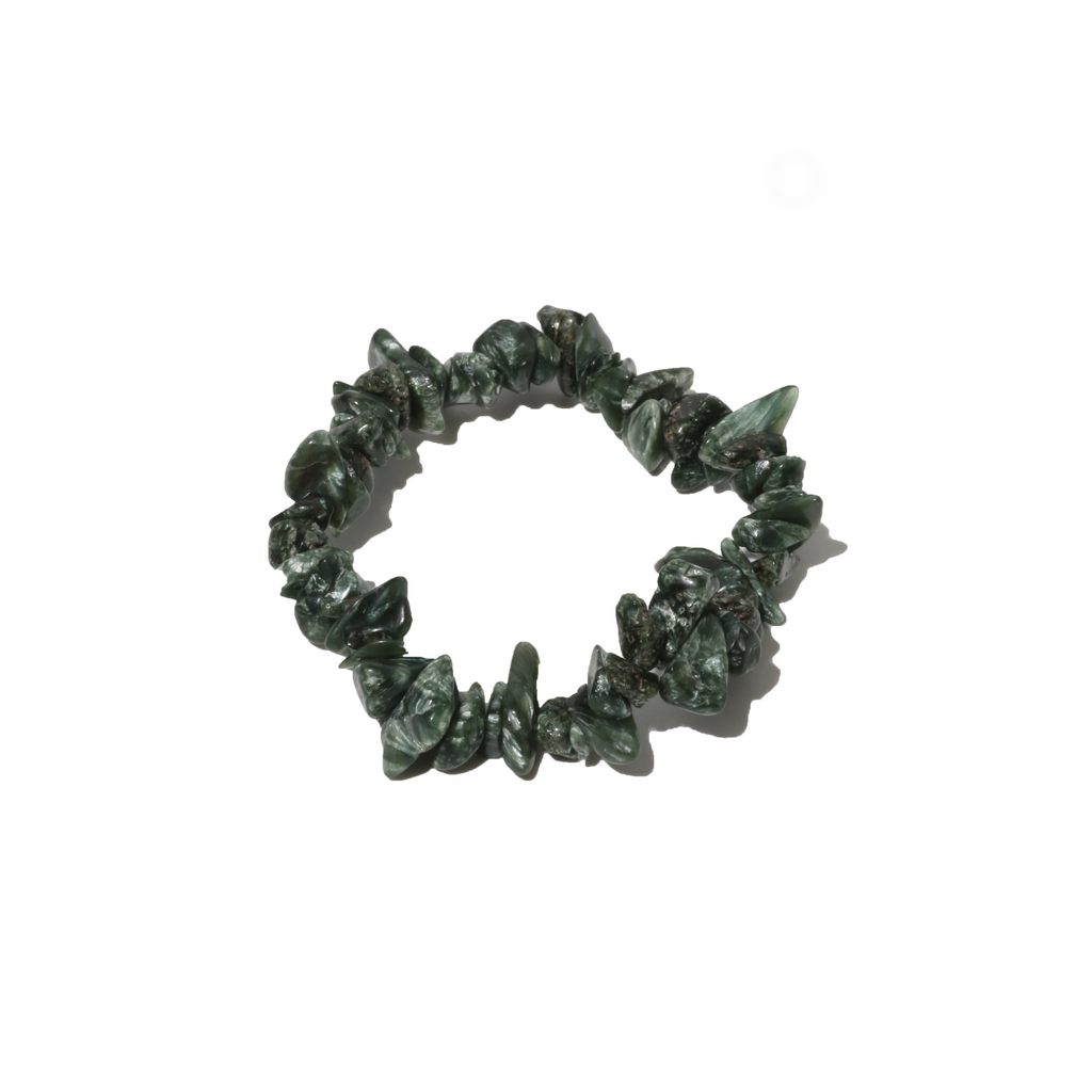 Seraphinite Chip Bead Bracelet