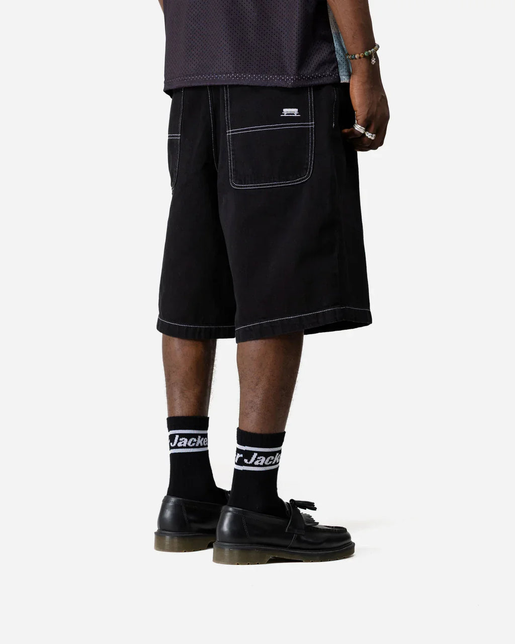 Bermudas vaqueras holgadas 'Classic' de Jacker - Negro