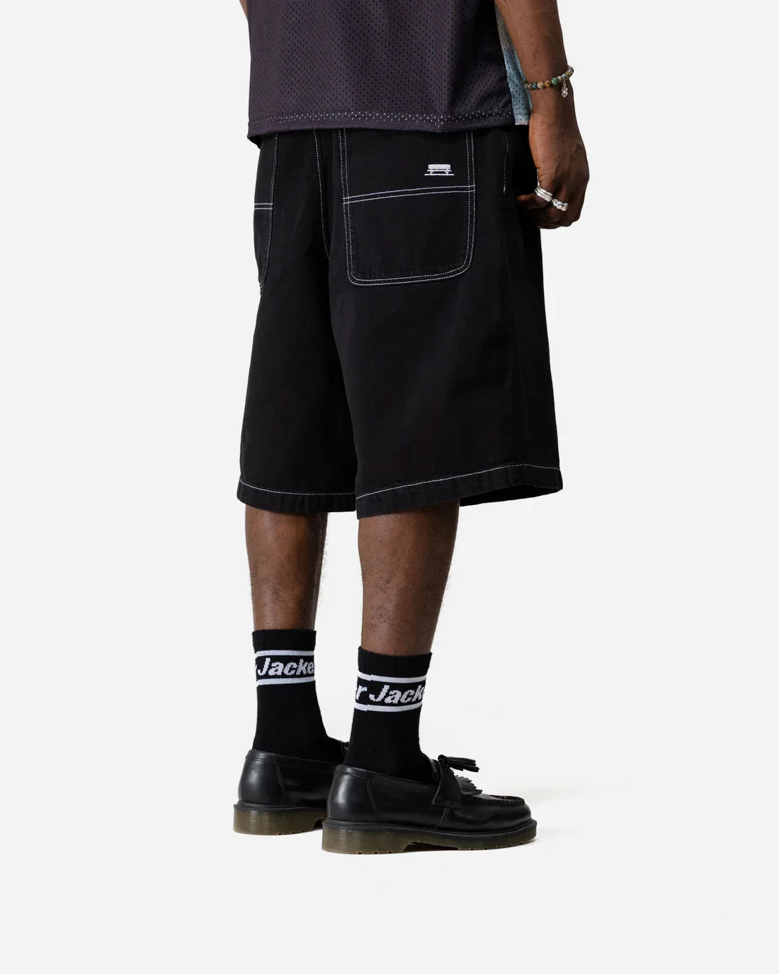 Bermudas vaqueras holgadas 'Classic' de Jacker - Negro