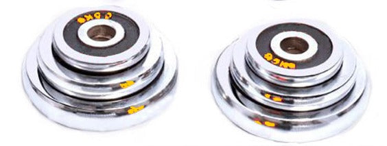 Juego de mancuernas ajustables de hierro fundido con conector para barra