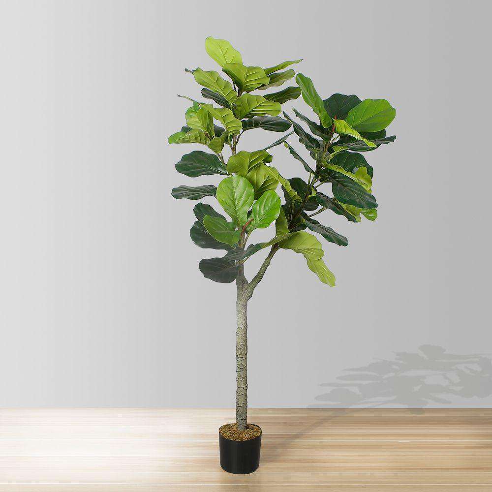 Cora Artificial Fiddle Leaf Potted Plant 5.5'