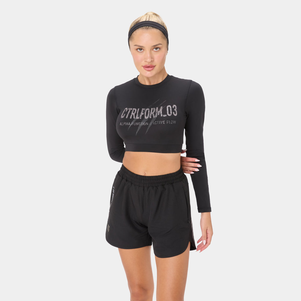 CTRLFORM_03 CROP-TOP — WAR SCHWARZ
