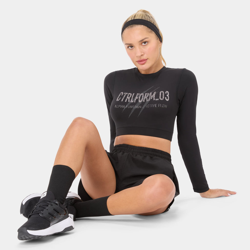 CTRLFORM_03 CROP-TOP — WAR SCHWARZ