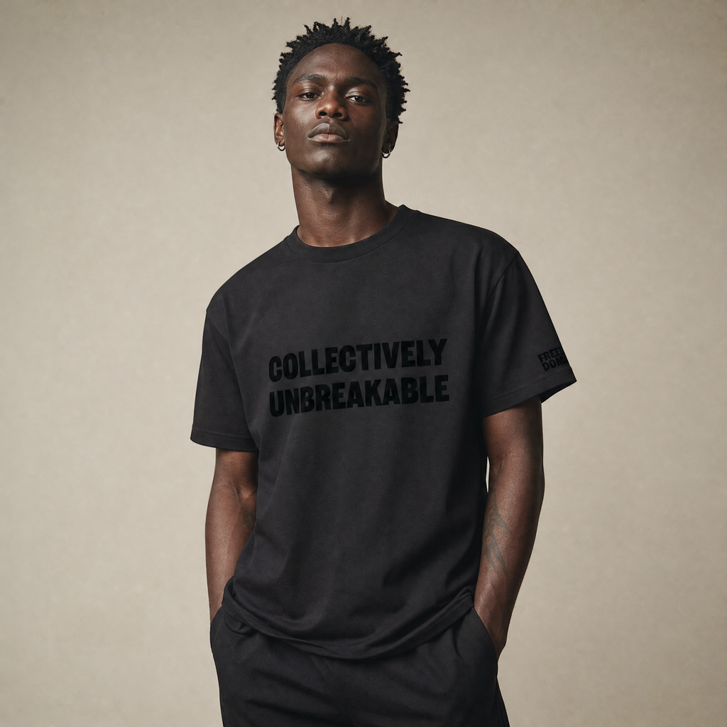 CAMISETA PARA HOMBRE COLLECTIVELY UNBREAKABLE - NEGRA