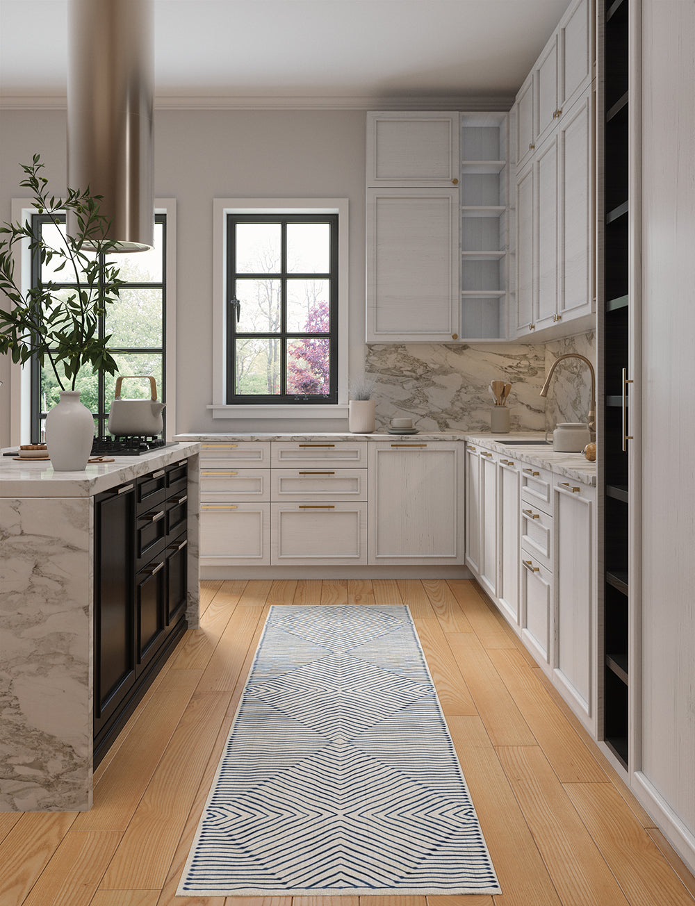 Calator Blue & Ivory Rug
