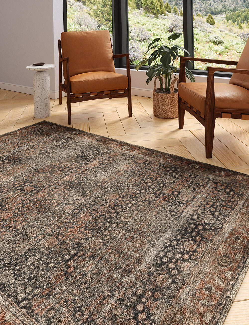 Castanha Brown Rug