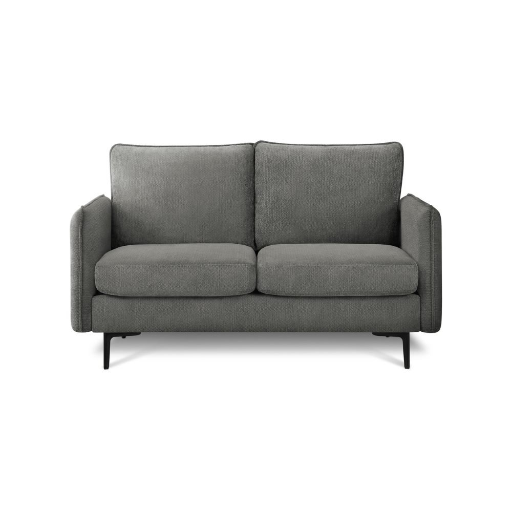 Causeuse de 57" avec deux coussins de Monarch - COACH-18 - tissu gris (8K12C18)