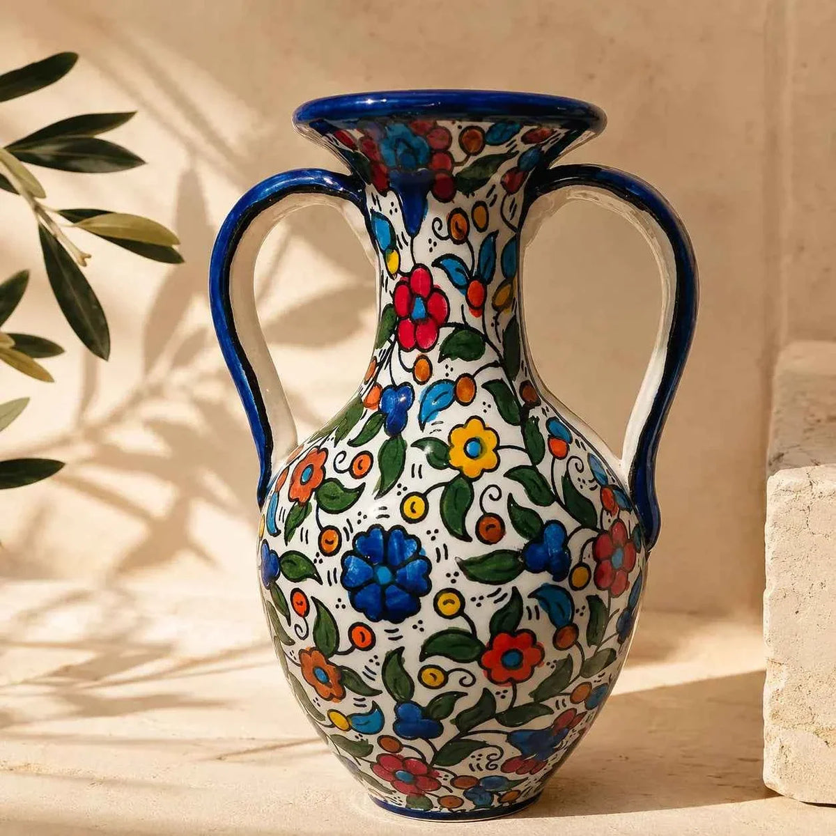 Handmade Ceramic Home Décor Vase –  6 × 10 in
