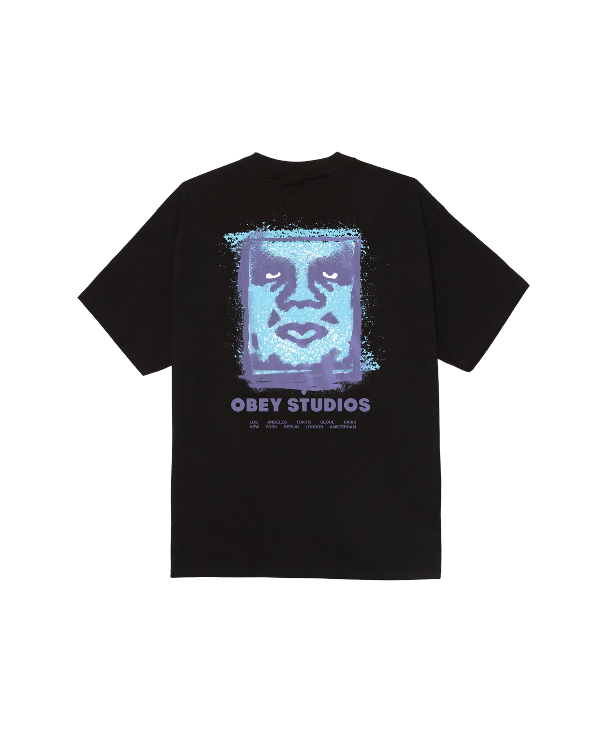 Camiseta Obey 'Chalky Icon' - Negra