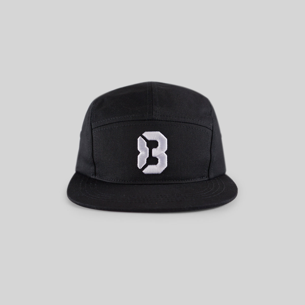 Gorra de 5 paneles de algodón ajustable Freedom83 - Negro
