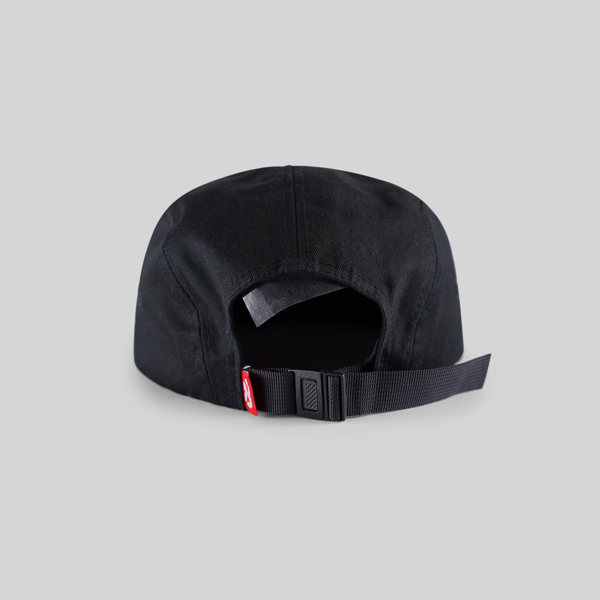 Gorra de 5 paneles de algodón ajustable Freedom83 - Negro