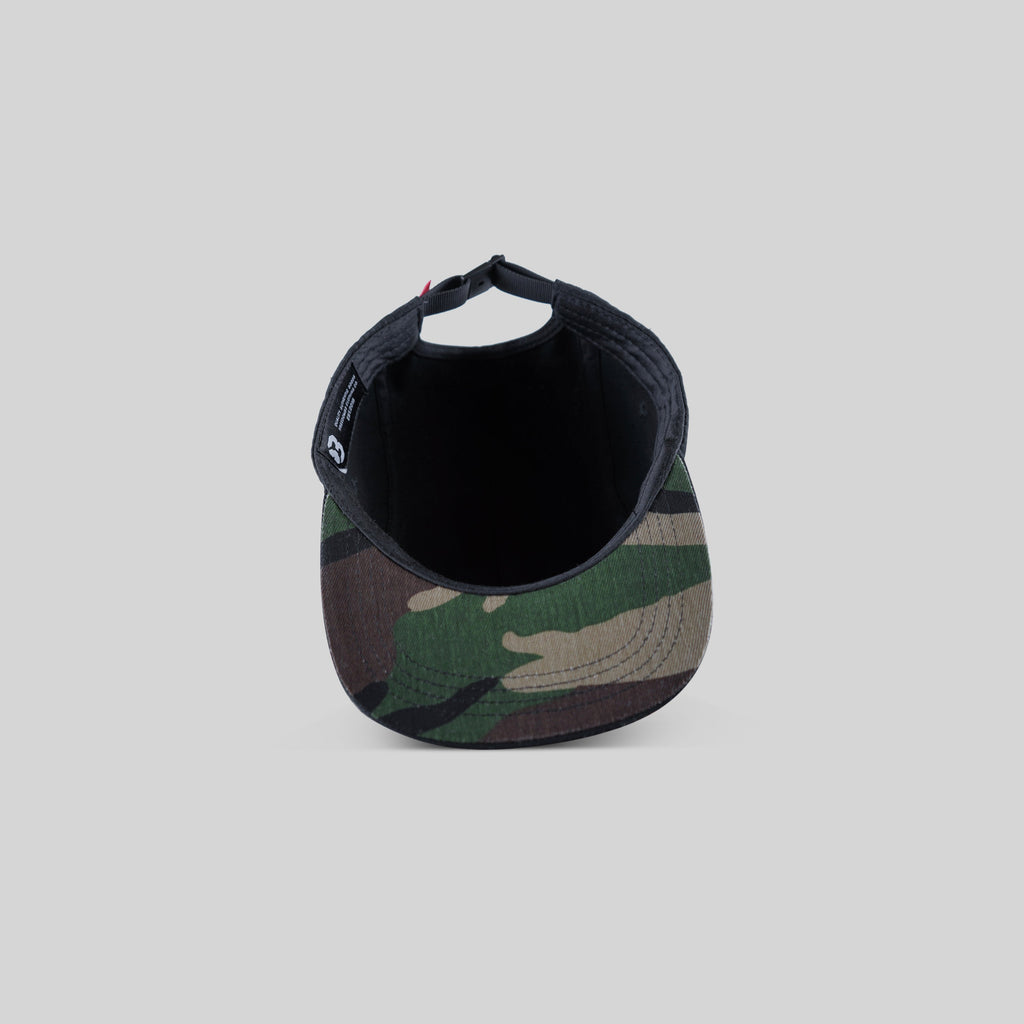 Freedom83 Verstellbare 5-Panel-Baumwollkappe – Black Camo