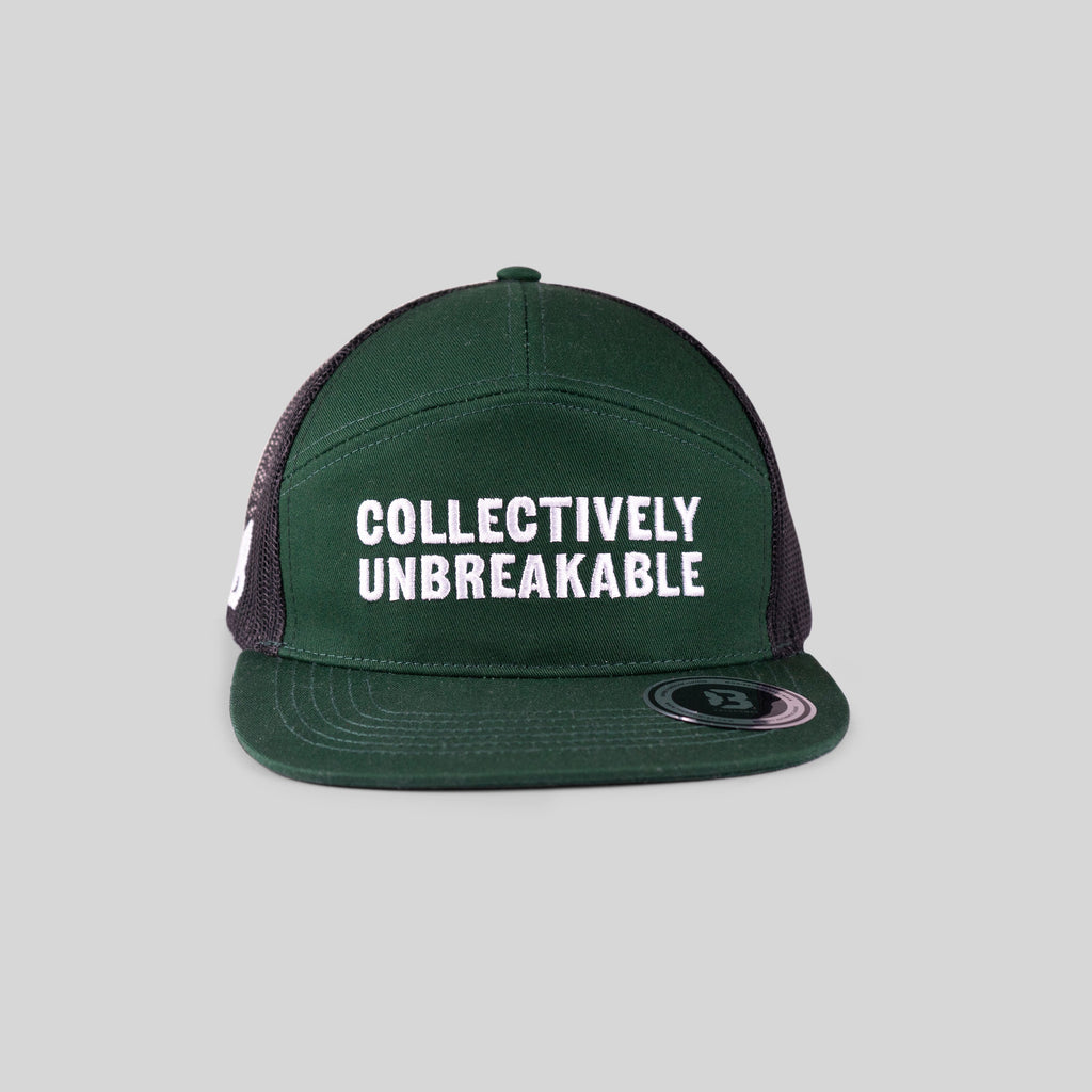 GORRA DE CAMIONERO COLLECTIVELY UNBREAKABLE - VERDE