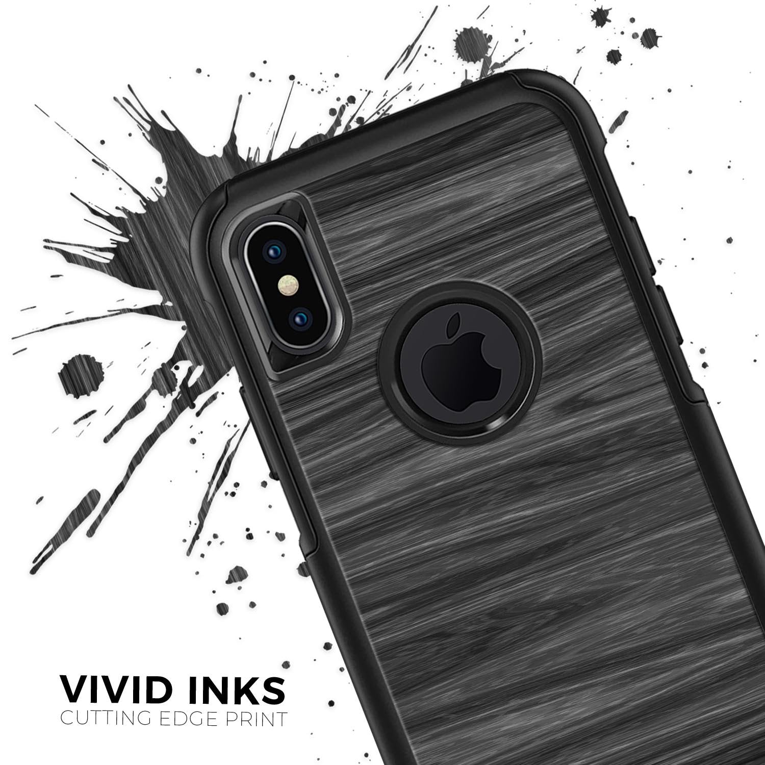 Dark Slate Wood - Skin Kit for the iPhone OtterBox Cases Blue Leto