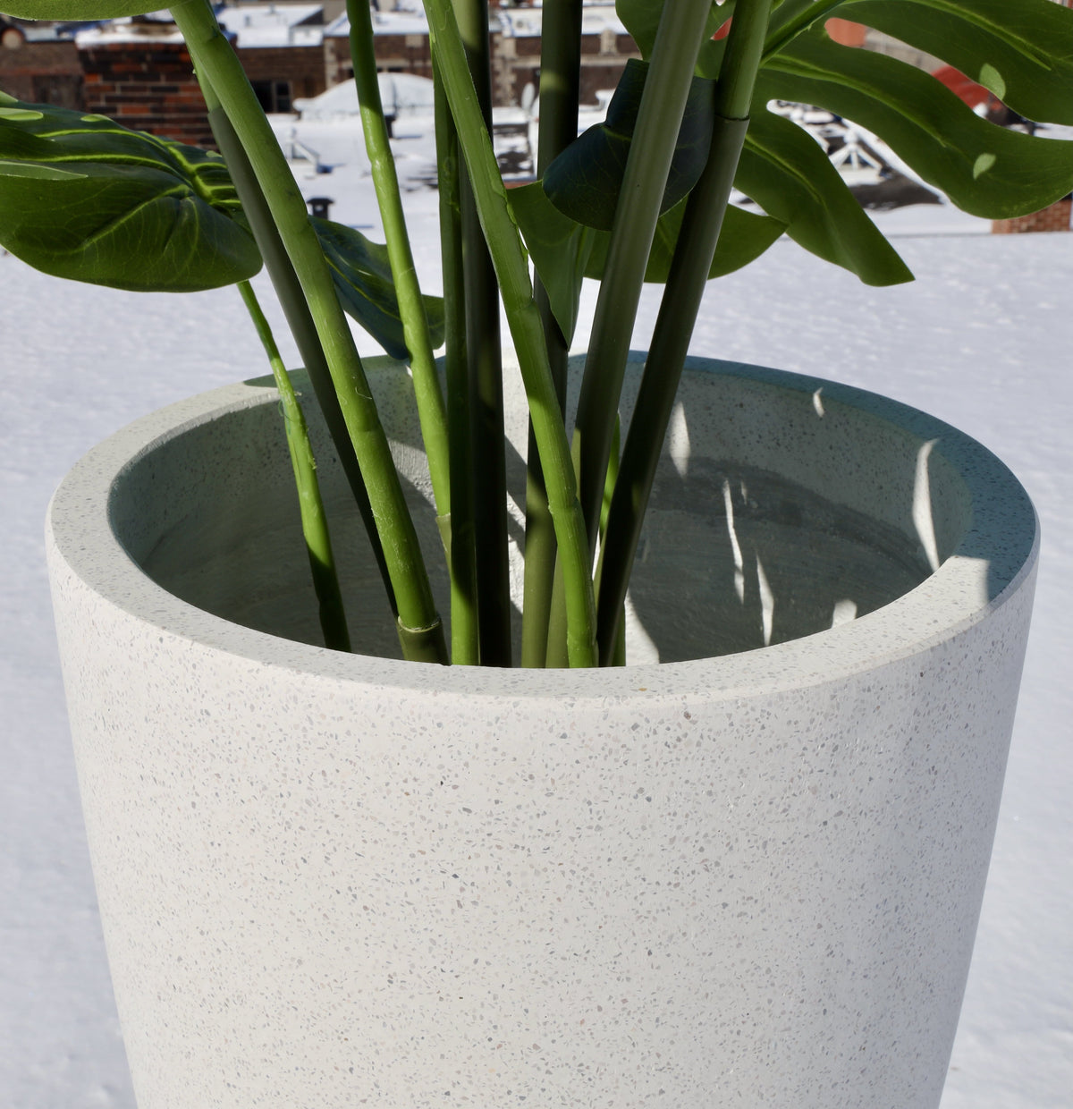 Lazio White Cement Planter (Multiple Sizes)