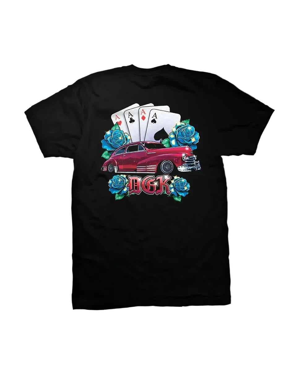 Camiseta DGK 'Aces' - Negro