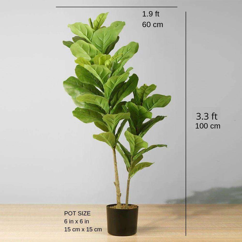 Fafa Artificial Fiddle Leaf Potted Plant (Multiple Sizes)