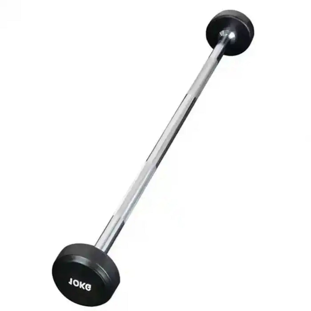 HAJEX Straight and EZ Curl Fixed Round Head Weight Barbells - Single Bars or Full Sets, 20 to 150 LB