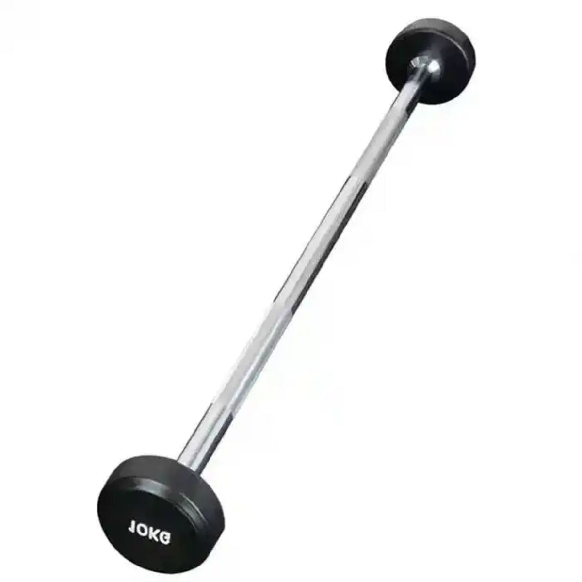 HAJEX Straight and EZ Curl Fixed Round Head Weight Barbells - Single Bars or Full Sets, 20 to 150 LB