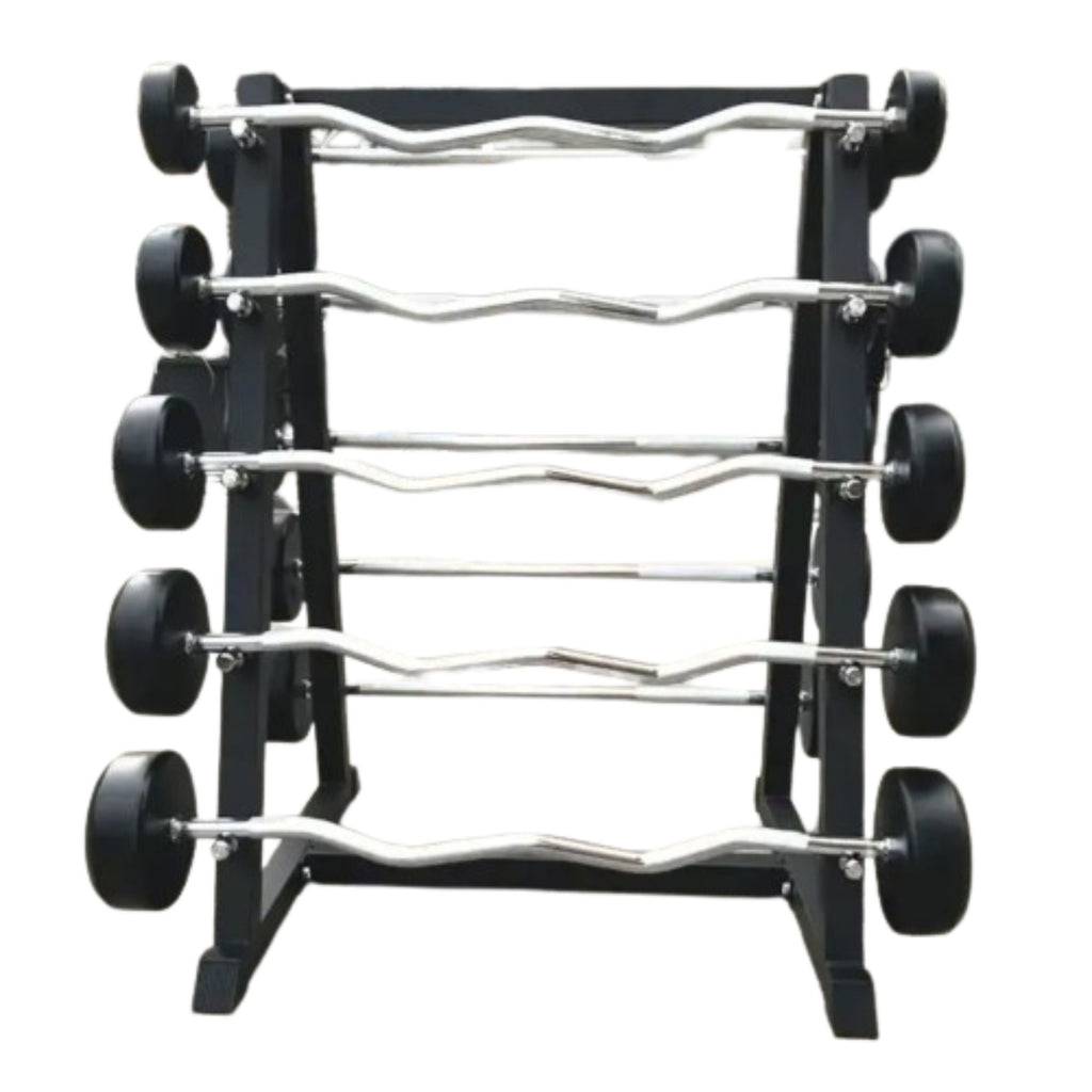 HAJEX Straight and EZ Curl Fixed Round Head Weight Barbells - Single Bars or Full Sets, 20 to 150 LB