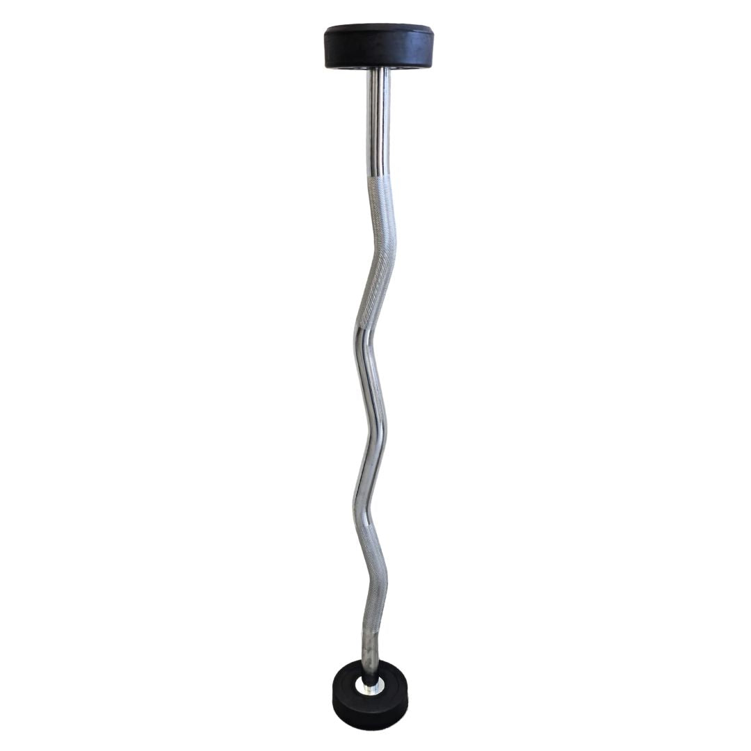 HAJEX Straight and EZ Curl Fixed Round Head Weight Barbells - Single Bars or Full Sets, 20 to 150 LB