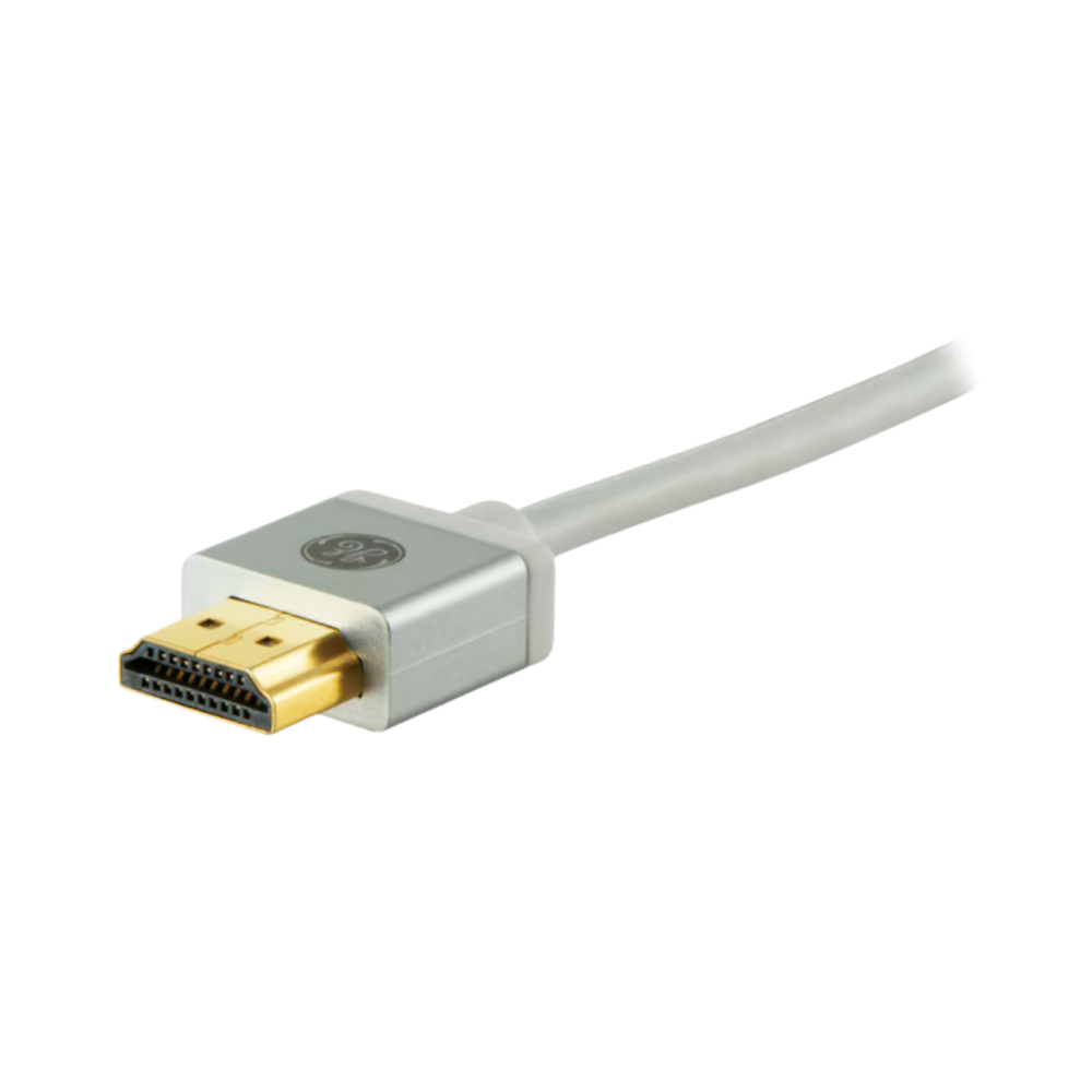 Câble HDMI GE de 8 pieds avec connecteurs plaqués OR 4K