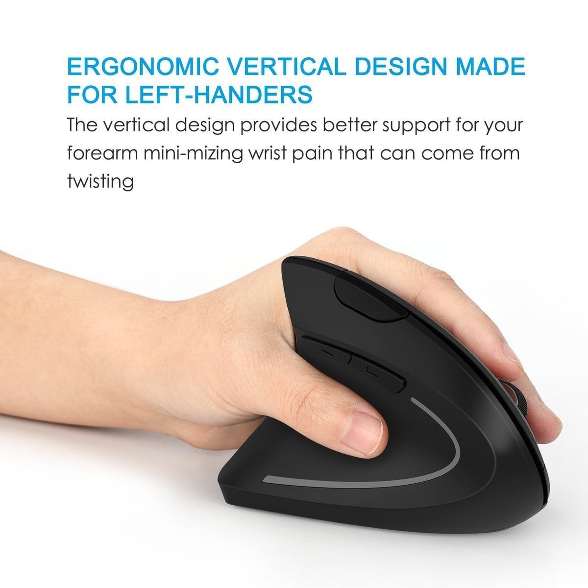 2.4G Wireless Ergonomic Vertical Mouse Yellow Pandora