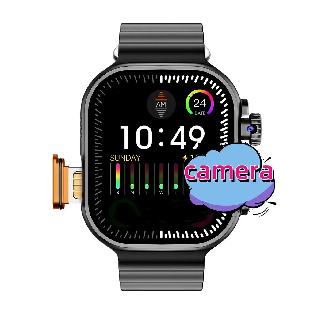 2025 Newest K05 GPS S8 S9 4g Sim Card Wifi Hide Camera Android Smart Watch 4G Nano-SIM GPS Health Suite Smartwatch ultra 2 K06