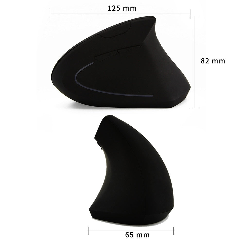 2.4G Wireless Ergonomic Vertical Mouse Yellow Pandora