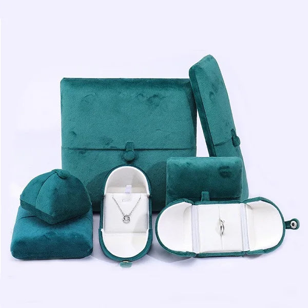 Long Luxury Necklace Packaging Ring Jewellery Necklace Box Red Black Custom Jewelry Box Packaging Luxury Set Jewelry Packaging
