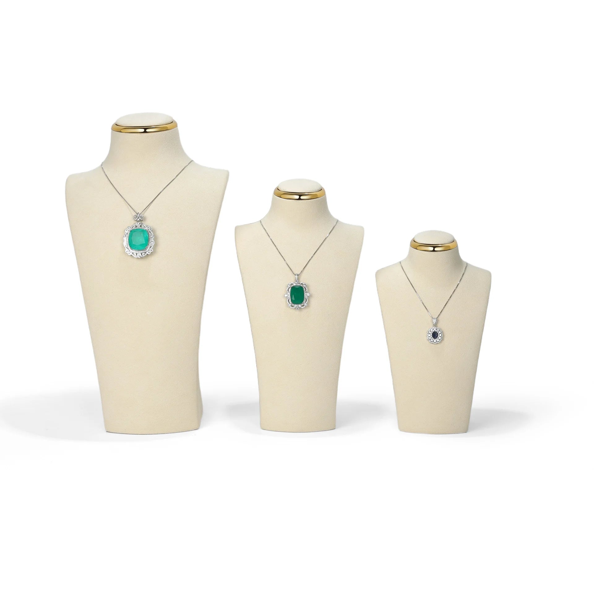 Présentoir à bijoux, Mannequin à bijoux, Ensemble de présentoirs à bijoux, Présentoir à bijoux en velours, Porte-collier, Présentoir à bijoux, Collier