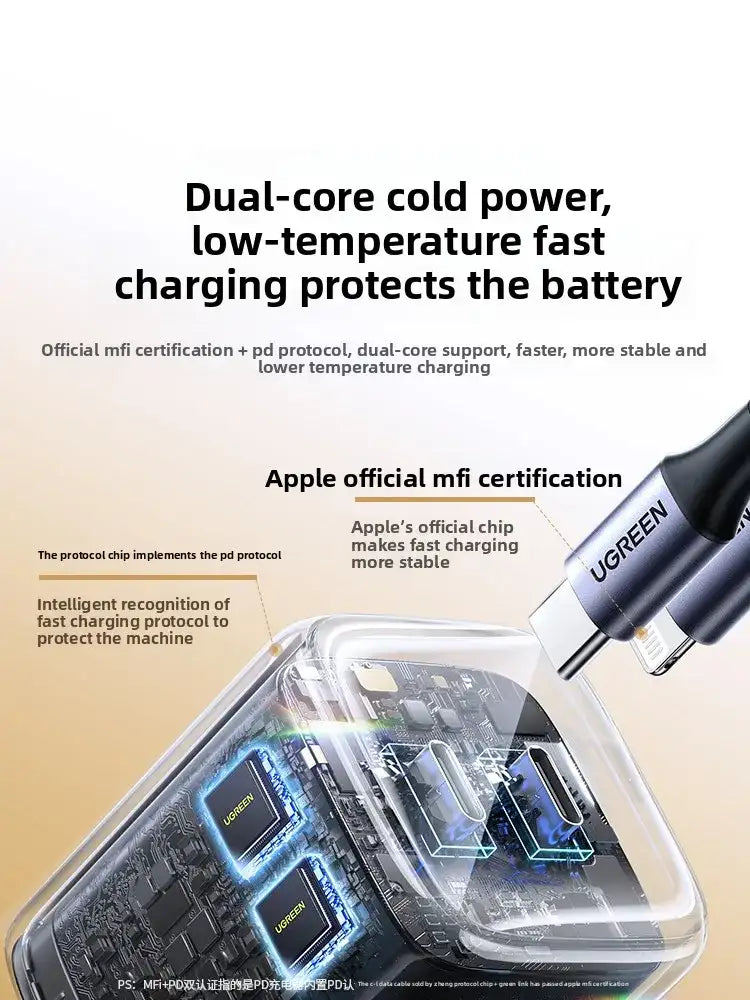 Para US261 New Flash Charge Green 45W Nitruro de Galio, puertos duales USB-C/USB-A, PD3.0/QC4.0+ para 17 Pro Max/iPad