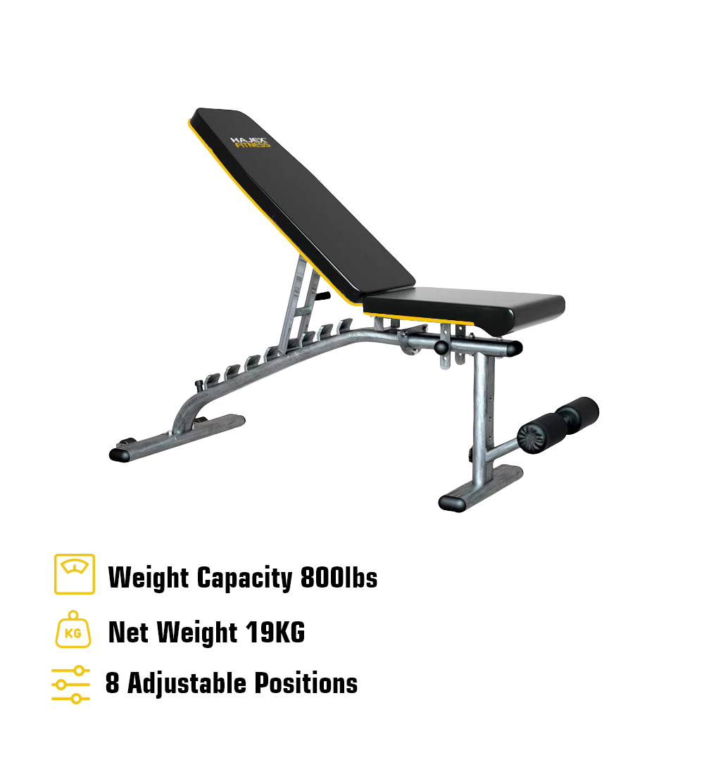 Verstellbare Trainingsbank, 270 kg Tragkraft