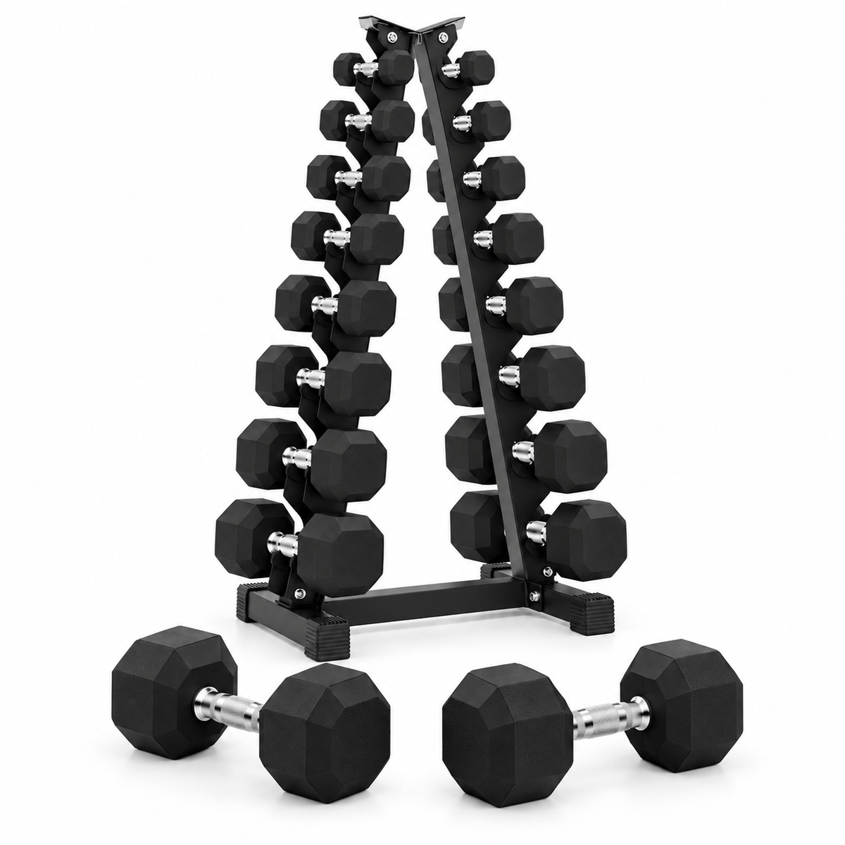 HAJEX Gummi-Hex-Hanteln in Kanada (2,5 bis 150 LB) - Performance-Serie