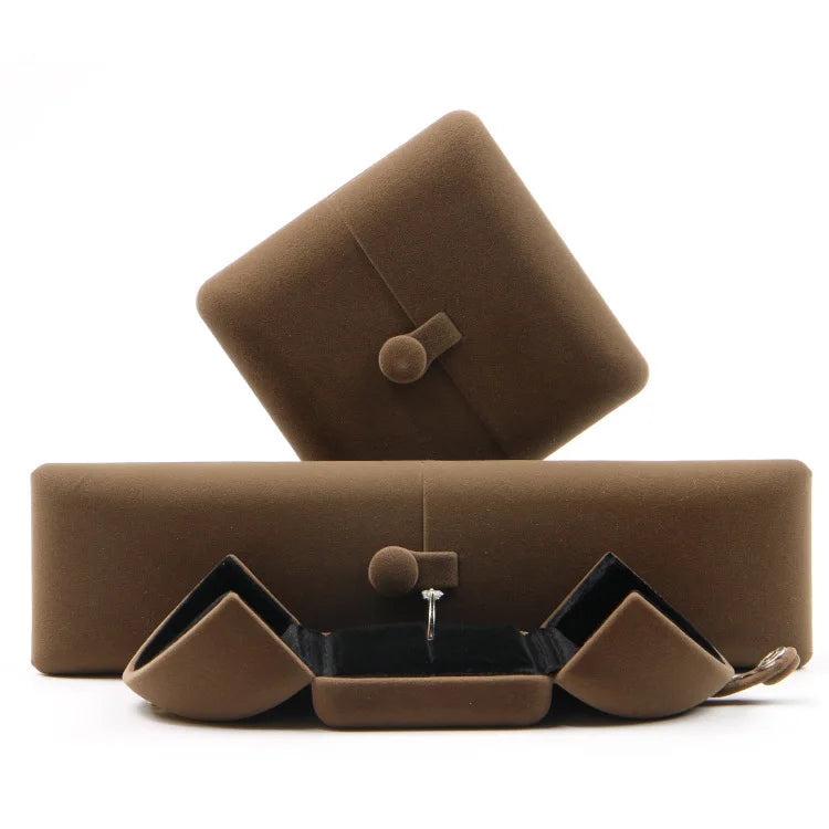 Long Luxury Necklace Packaging Ring Jewellery Necklace Box Red Black Custom Jewelry Box Packaging Luxury Set Jewelry Packaging