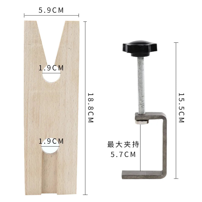 Natural color wooden handle movable saw bow for jewelry cutting and DIY crafts flower saw wire saw