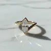 IGI CVD 2CT Marquise Lab Grown Diamond 9K 14K 18K Solid Gold Fashion Rings Lab Diamond Engagement Rings for Women Anniversary