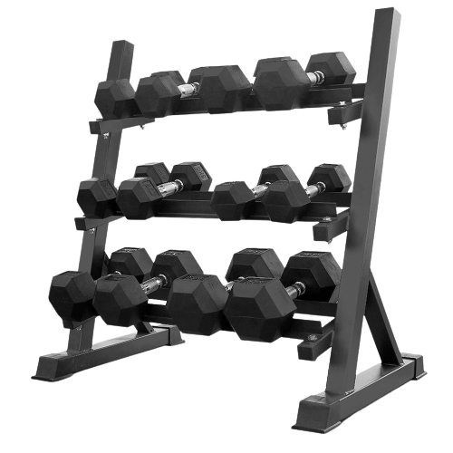 Steel Dumbbell Racks Vertical & Horizontal (3, 6, 8, 10 Levels)