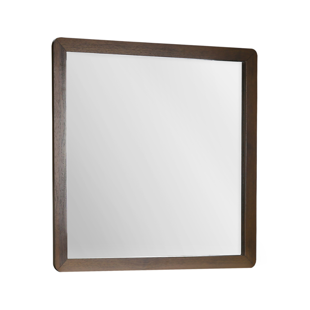 Miroir mural en finition noyer - Monarch (I5232)