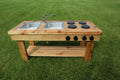 Simple Mud Kitchen (with shelf)