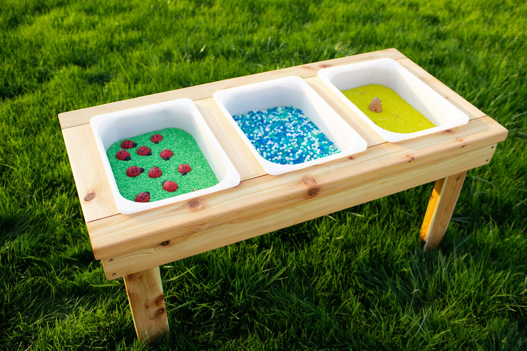 Indoor/Outdoor Triple Bin Sensory Table