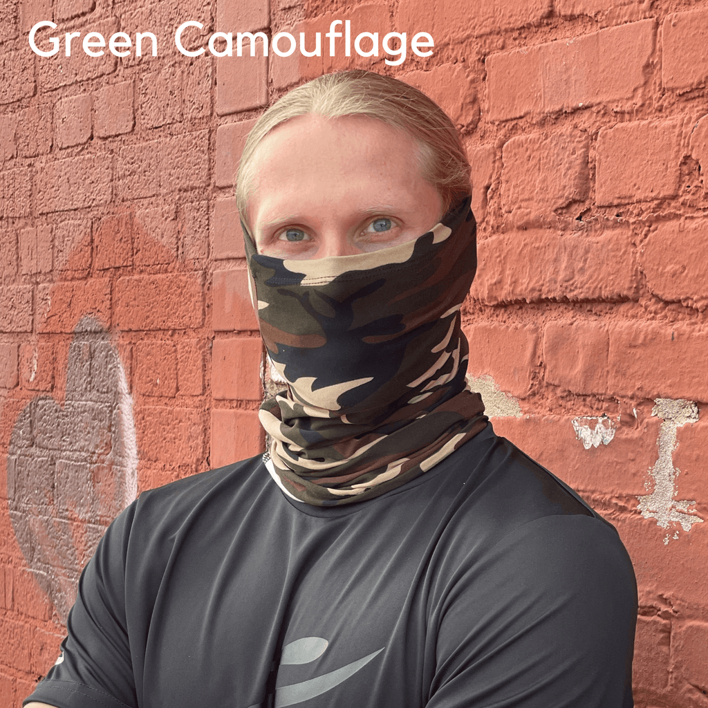 Sports Neck Gaiter Face Mask for Outdoor Activities Black Lavender