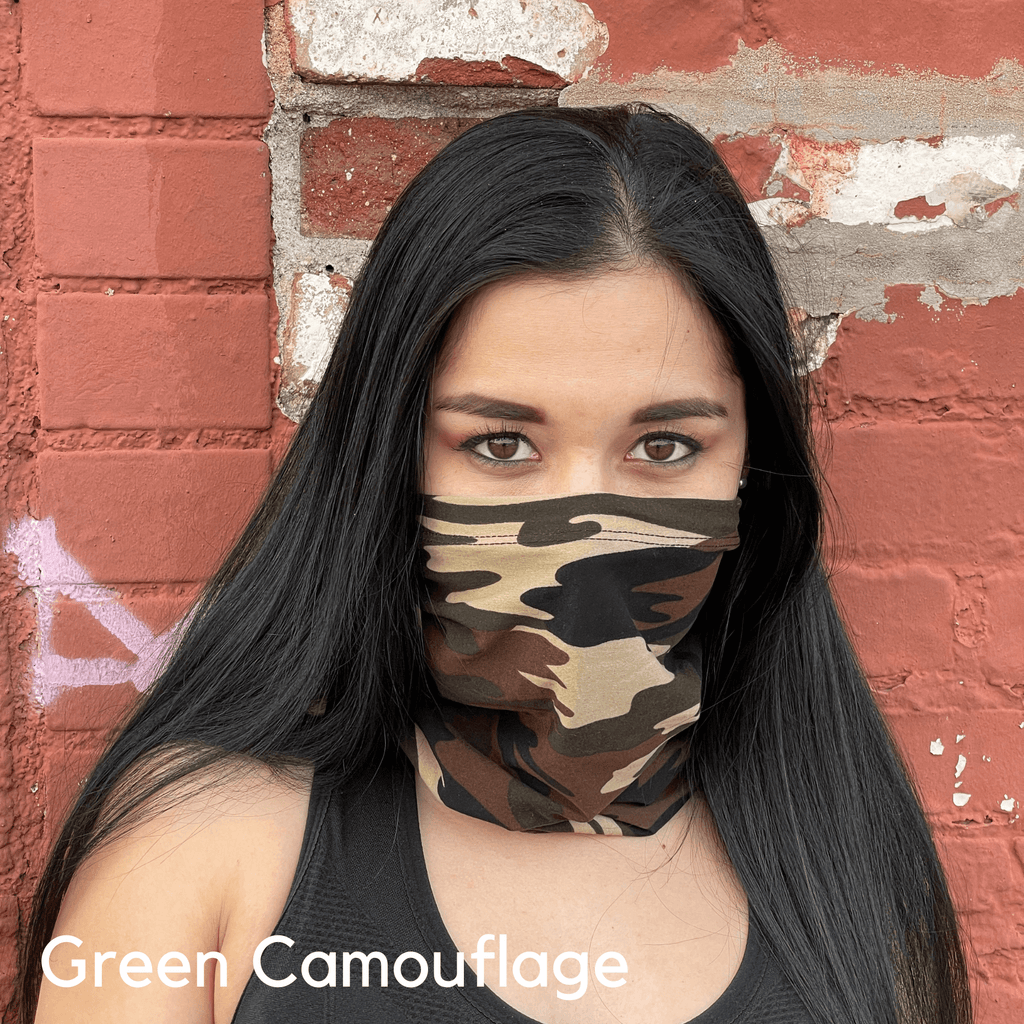 Sports Neck Gaiter Face Mask for Outdoor Activities Black Lavender