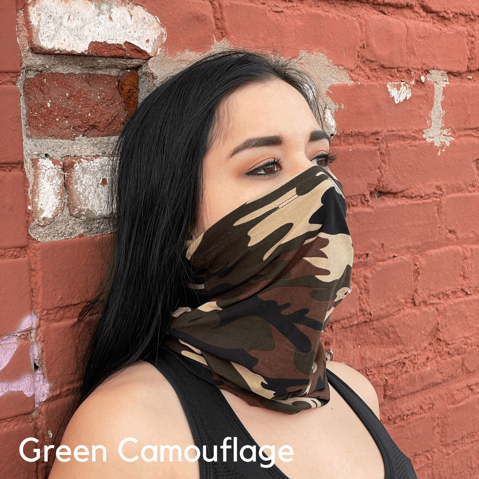 Sports Neck Gaiter Face Mask for Outdoor Activities Black Lavender