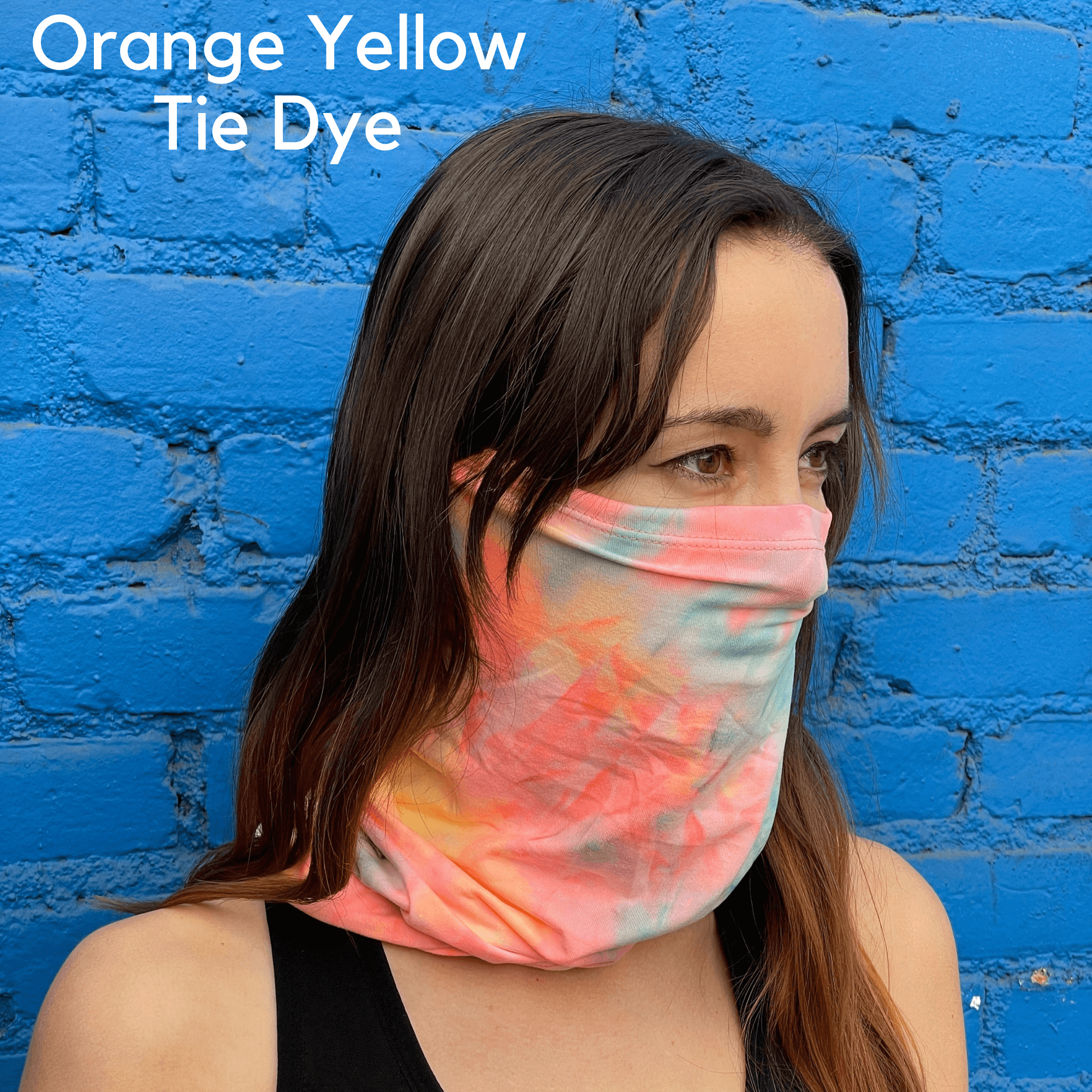 Sports Neck Gaiter Face Mask for Outdoor Activities Black Lavender