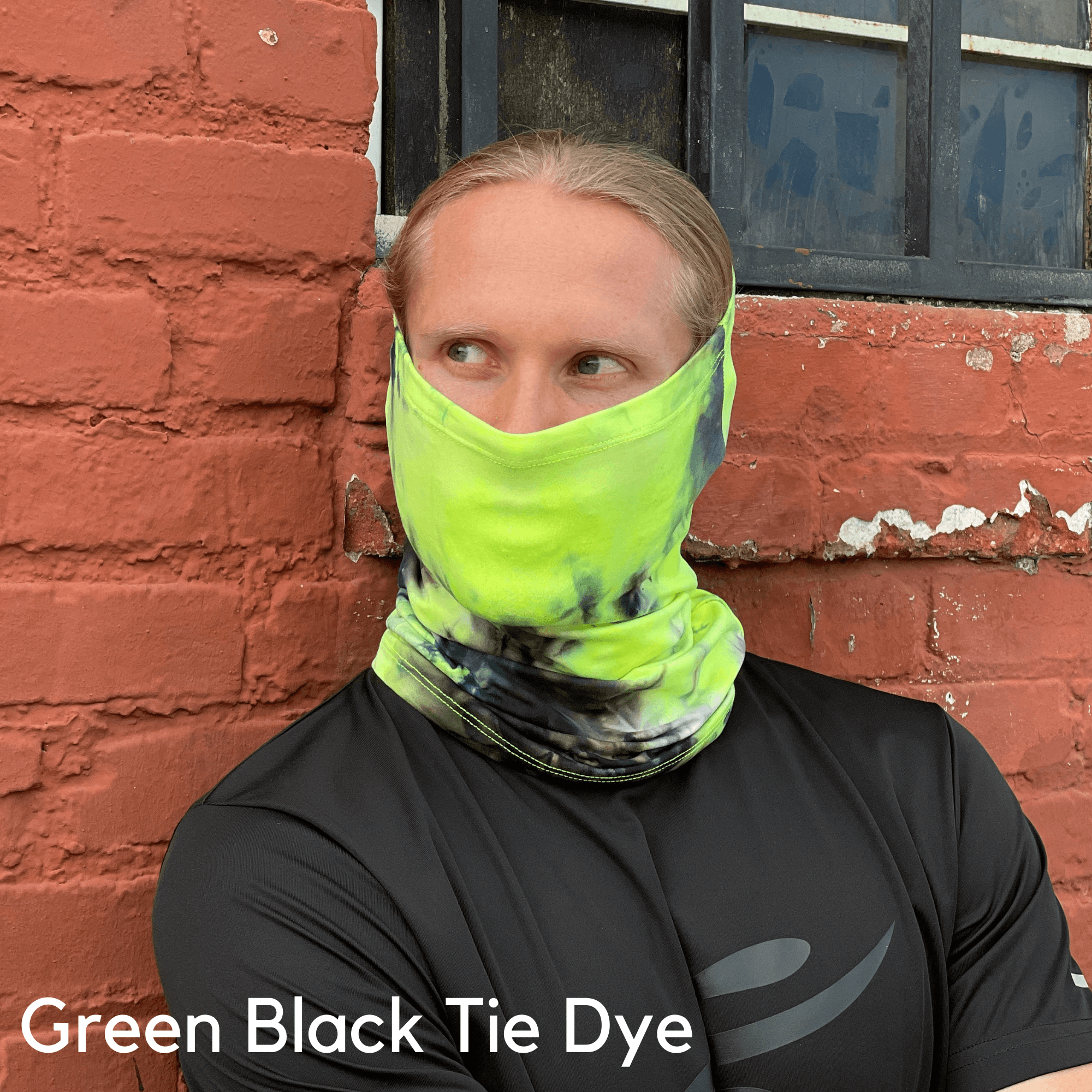 Sports Neck Gaiter Face Mask for Outdoor Activities Black Lavender