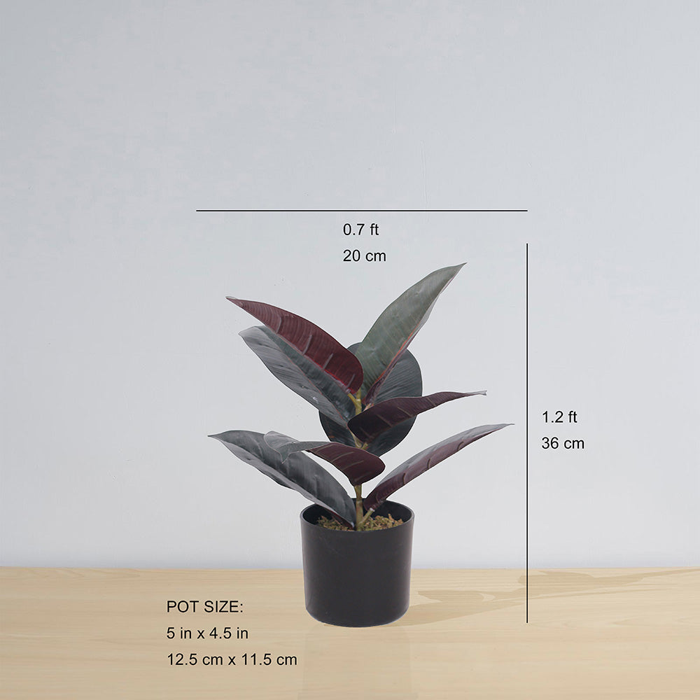Mongui Artificial Rubber Potted Plant 1.2'