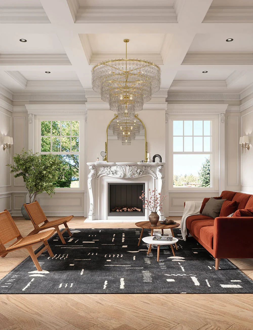 Jama Black Rug
